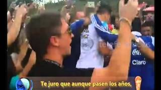 La Selección cantando quotBrasil decime que se sientequot  Telefe Noticias [upl. by Godber]