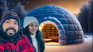 പാർട്ട് 2 ഫിൻലാന്റിൽ ഞങ്ങളുടെ igloo House🧊🏠  We built an igloo house in Finlandigloo [upl. by Orteip]