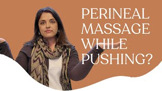 Perineal massage while pushing [upl. by Niels522]