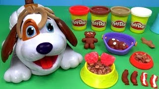 PlayDoh Puppies Playset Play Dough Cute Puppies [upl. by Catlee]