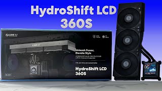 Lin Li Hydroshift LCD 360 s AIO Liquid Cooler Unbox install and test [upl. by Handel18]