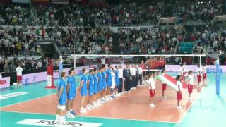 Mondiali Pallavolo 2010  ItaliaUSA  Inno nazionale italiano Fratelli dItalia [upl. by Darelle]