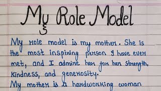 Essay On My Role Model  My Role Model Essay In English  Roe Model Essay In English essay [upl. by Shig]