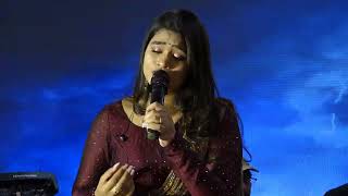 snehithane Song Live Super singer srinisha [upl. by Thorman]