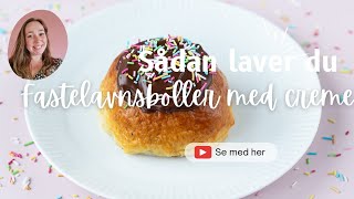 Fastelavnsboller med creme [upl. by Aeikan]