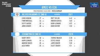 Derbyshire County CL  Division 5 North  Belper Meadows CC 2nd XI v Eckington CC 2nd XI [upl. by Haggi]