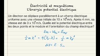 Lénergie potentielle électrique électricité et magnétisme [upl. by Oigroeg]