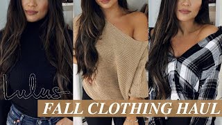 FALL CLOTHING HAUL LULUS EDITION  Stephanie Ledda [upl. by Cofsky]