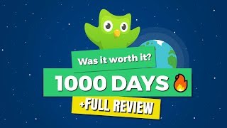 ONE THOUSAND 1000 days of Duolingo 🔥  Was it worth it FULL REVIEW [upl. by Ennaillij]