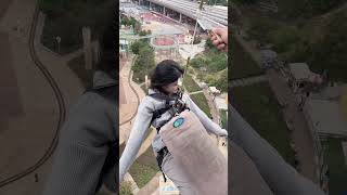 4869Bungee 😱🥲😳😲Jumping With Rope In Beautiful Place Adventures shorts [upl. by Britt]