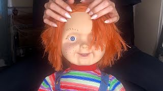 ASMR Halloween  Chucky Doll Scalp Scratching amp Massage Hair Play w Comb Picking  No Talking [upl. by Evaleen]