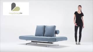 GHIA Schlafsofa  Daybed von Innovation  Mixed Dance Lightblue 525  mysofabedde [upl. by Buffum]