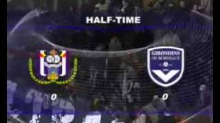 UEFA CUP 20072008 RSC Anderlecht 21 Bordeaux [upl. by Anees]