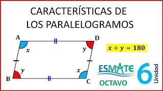 22 Características de los paralelogramos [upl. by Nylzzaj]