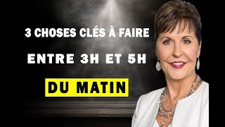 Si vous vous réveillez entre 3h et 5h du matin FAITES CES 3 CHOSES clés  Joyce Meyer [upl. by Nahallac981]