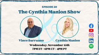 Vince Burruano LIVE on The Cynthia Manion Show [upl. by Rodrick298]