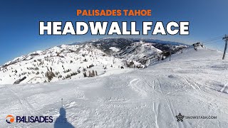 Headwall Face  Palisades Tahoe  Lake Tahoe [upl. by Shulamith]