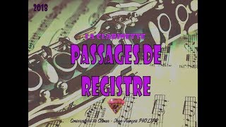 Clarinettiste1er CYCLE12emes et Passages de registre [upl. by Ahsael]