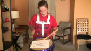 AmandaOnDrums  The Wee Highland Laddie  Snare Drum Tune of the day [upl. by Ackley434]