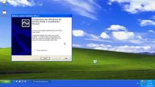 Install Windows XP Service Pack 3 update [upl. by Lettie]