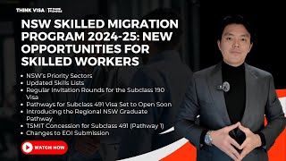 NSW Skilled Migration Program 202425 New Opportunities for Skilled Workers [upl. by Amlus534]