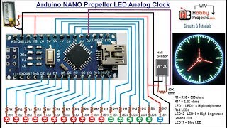 Arduino NANO Propeller LED Analog Clock [upl. by Atilehs922]