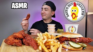 ASMR Eating Crispy And Tender Daves Hot Chicken  Mac And Cheese  Real Eating Sounds [upl. by Najib]