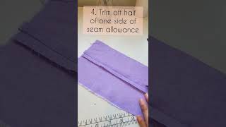 Tutorial to sew flat felled seam sewing sewingclass oakvillesewing sewingforkids oakvillekids [upl. by Judenberg264]