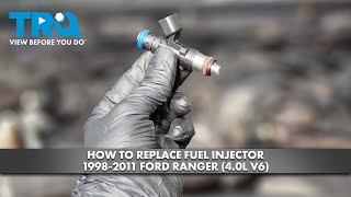 How to Replace Fuel Injectors 19982011 Ford Ranger 40L V6 [upl. by Eras183]