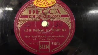 Max van Praag Als ik twee maal met mn fietsbel bel 1949 [upl. by Ailbert161]