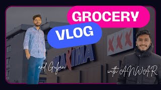 Grocery Shopping vlog Maxima  grocery Shopping in Lithuania  Living Cost in Lithuania [upl. by Atsylak]