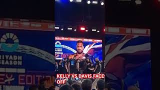 JOSH KELLY VS ISHMAEL DAVIS FACE OFF joshuadubois riyadhseason [upl. by Sax]