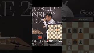 Ding Under 10sec 😮 And Made Crucial Mistake In the postionchessworldchesschampionship india [upl. by Akedijn709]