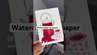 watercolorpainting watercolor beautiful happiness artistsonyoutube [upl. by Fillian779]