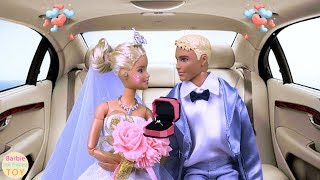 Ken to take a wedding car to pick up Barbie to hold a wedding open the party after the wedding [upl. by Jarl]