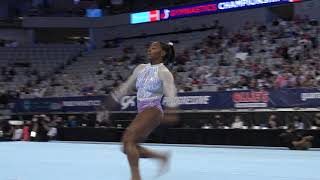 Simone Biles  Floor Exercise  2021 US Gymnastics Championships  Senior Women Day 1 [upl. by Trebma962]