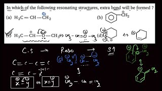 In which of the following resonating structures extra bond will be formed [upl. by Akiehs805]