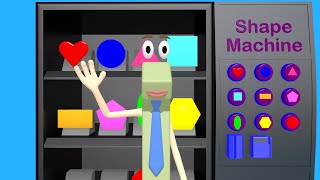 Learning Shapes for Preschool and Kindergarten Kids  Shape Vending Machine [upl. by Irby821]