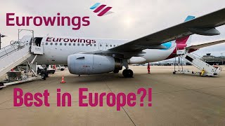 Surprisingly perfect  Eurowings flight review CologneLondon  A319 [upl. by Oicnerolf]