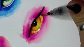 tomaxis watercolor brush pen video [upl. by Wendeline]