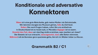 Konditionale und adversative Konnektoren [upl. by Viviane]