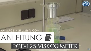 Bedienungsanleitung zum Viskosimeter PCE125 [upl. by Pendleton596]