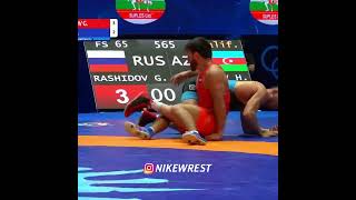 Scandalous fight Gadzhimurad Rashidov VS Haji Aliyev wrestling wrestlingnews wrestrus uww [upl. by Nosnah]