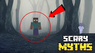 Testing Scary Minecraft Myths Herobrine [upl. by Olinde]