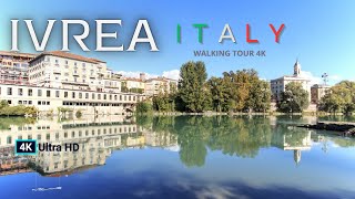 Ivrea Italy Walking Tour 🇮🇹【4K Ultra HD 60FPS】  2024 5 [upl. by Shelley802]