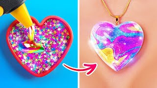 💙CRÉEZ VOS BIJOUX DIY  PÂTE POLYMÈRE STYLO 3D COLLE ET RÉSINE EPOXYE  💍✨ [upl. by Elegna]