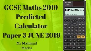 2019 Edexcel Maths GCSE Paper 3 Predicted Paper for Foundation Calculator Exam 1MA13F [upl. by Hakim]