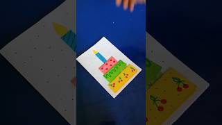 Happy birthday card making ideasbirthday gift shortsyoutubeshortsviralshorts [upl. by Ecniv988]