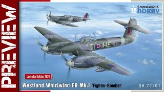 Westland Whirlwind MkI Fighter Bomber Special Hobby 172 scale model [upl. by Jinny]