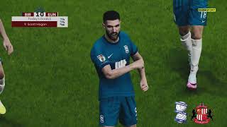 Birmingham City vs Sunderland Highlights  EFL Championship 202324  PES 21 [upl. by Sucramal]